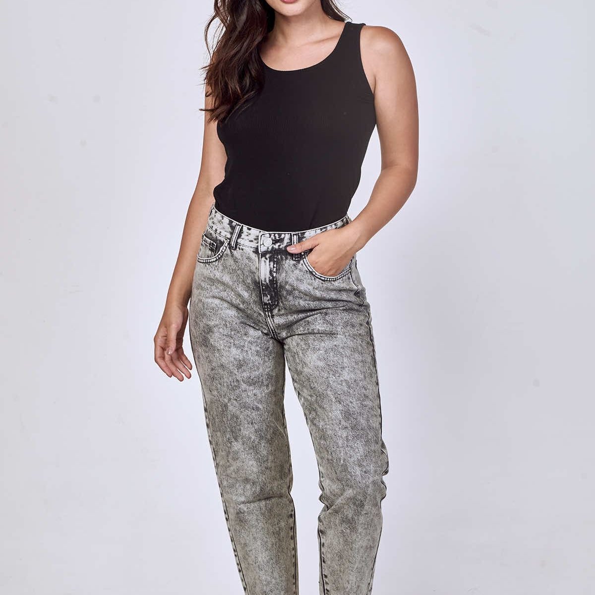Jeans  Mom  Olivia Gris
