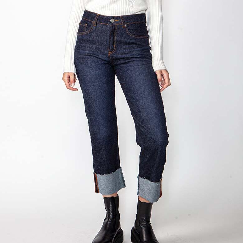 Jeans recto julieta raw