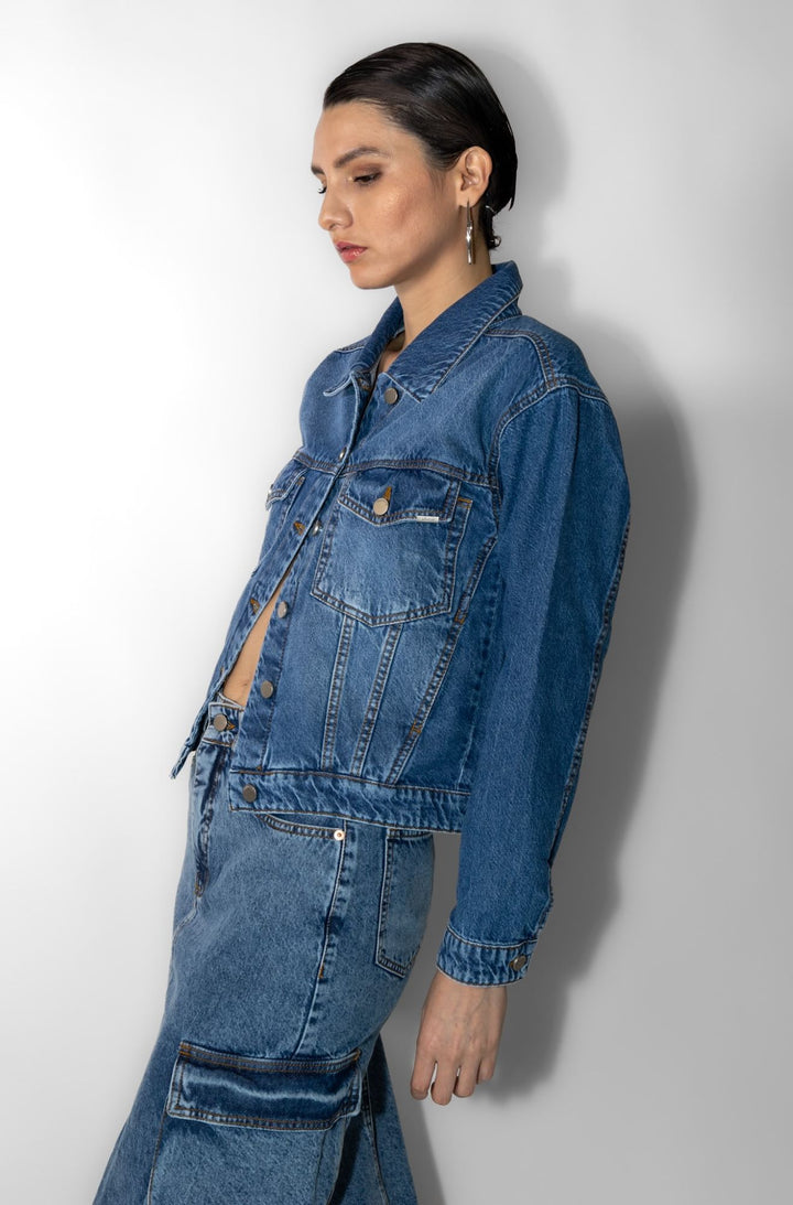 Chaqueta basic azul