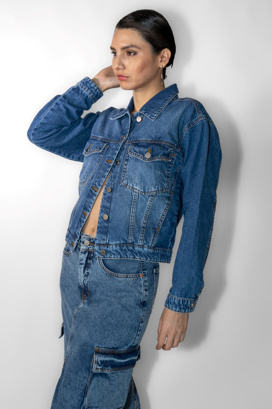 Chaqueta basic azul
