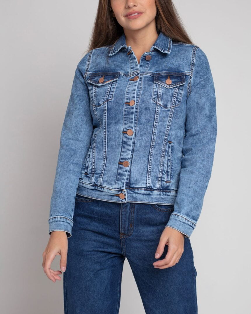 Chaqueta hilda celeste