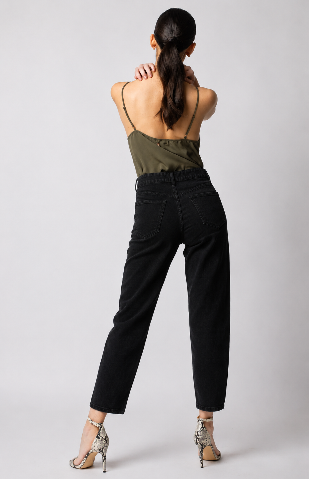 Jeans mom Olivia Negro