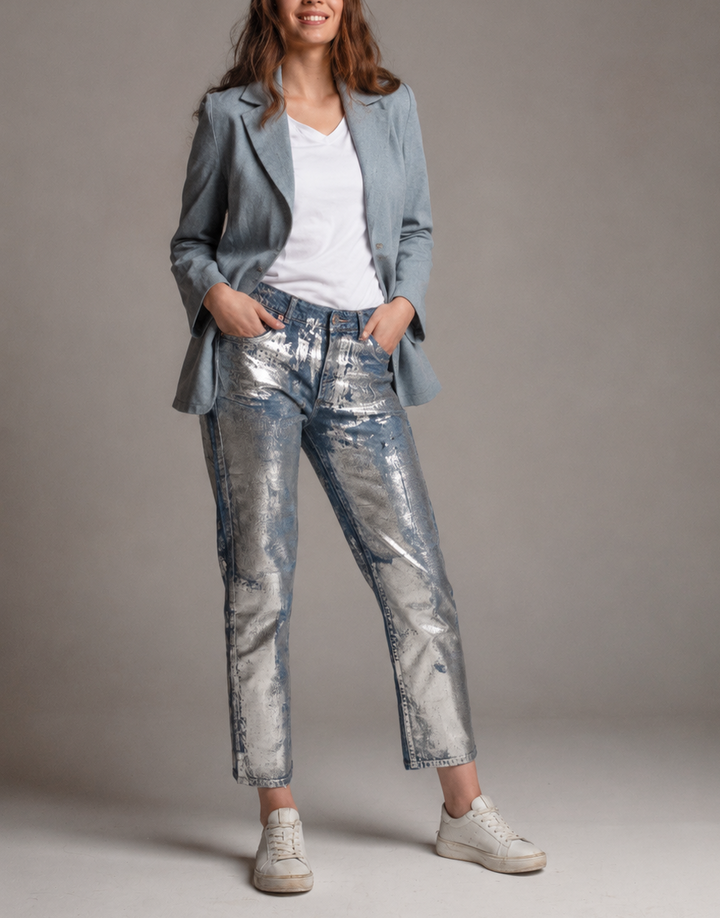 Bleazer Traje Twig Celeste