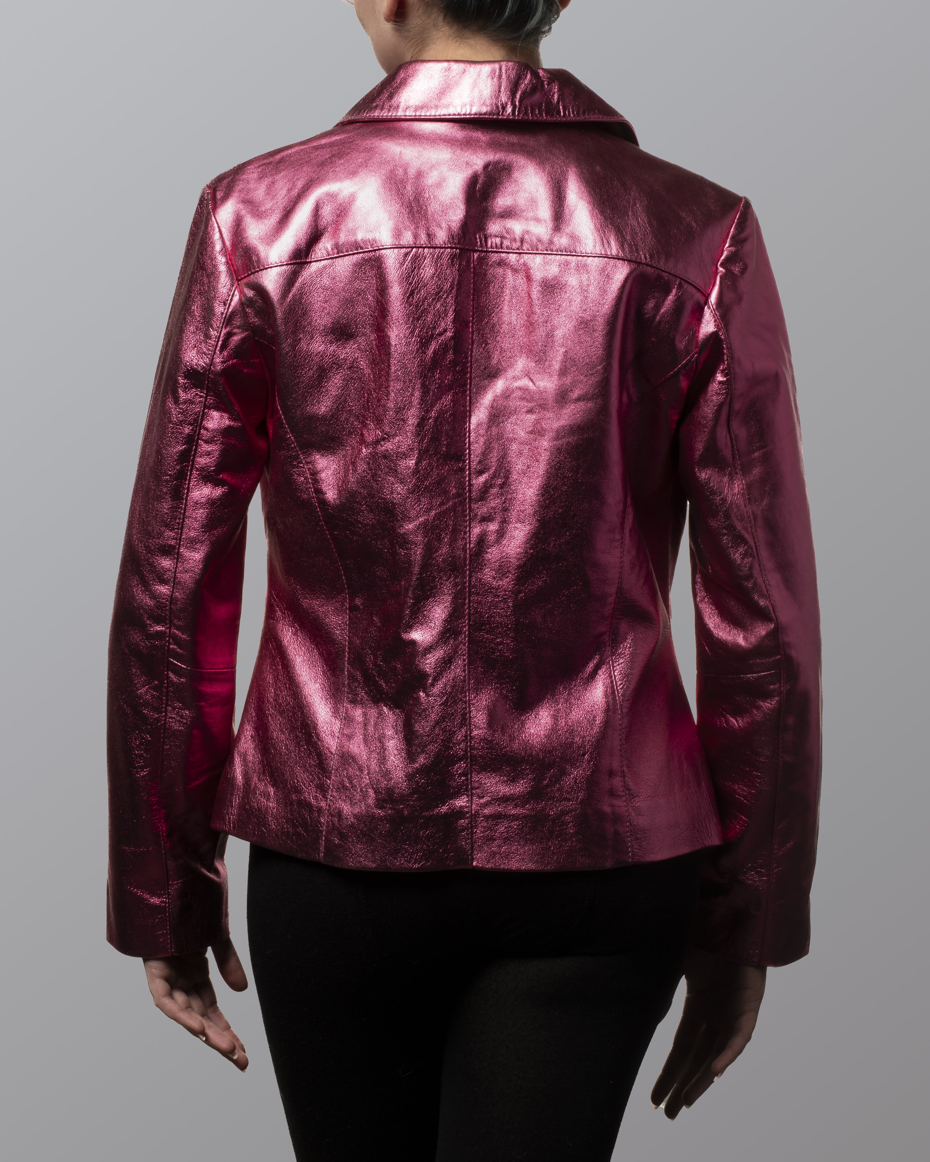 Bleazer fucsia cuero