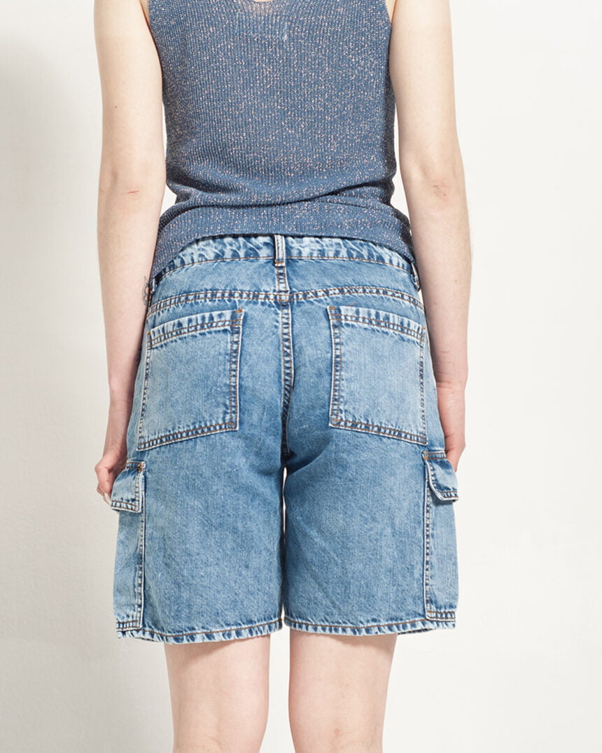 Short Cargo Azul