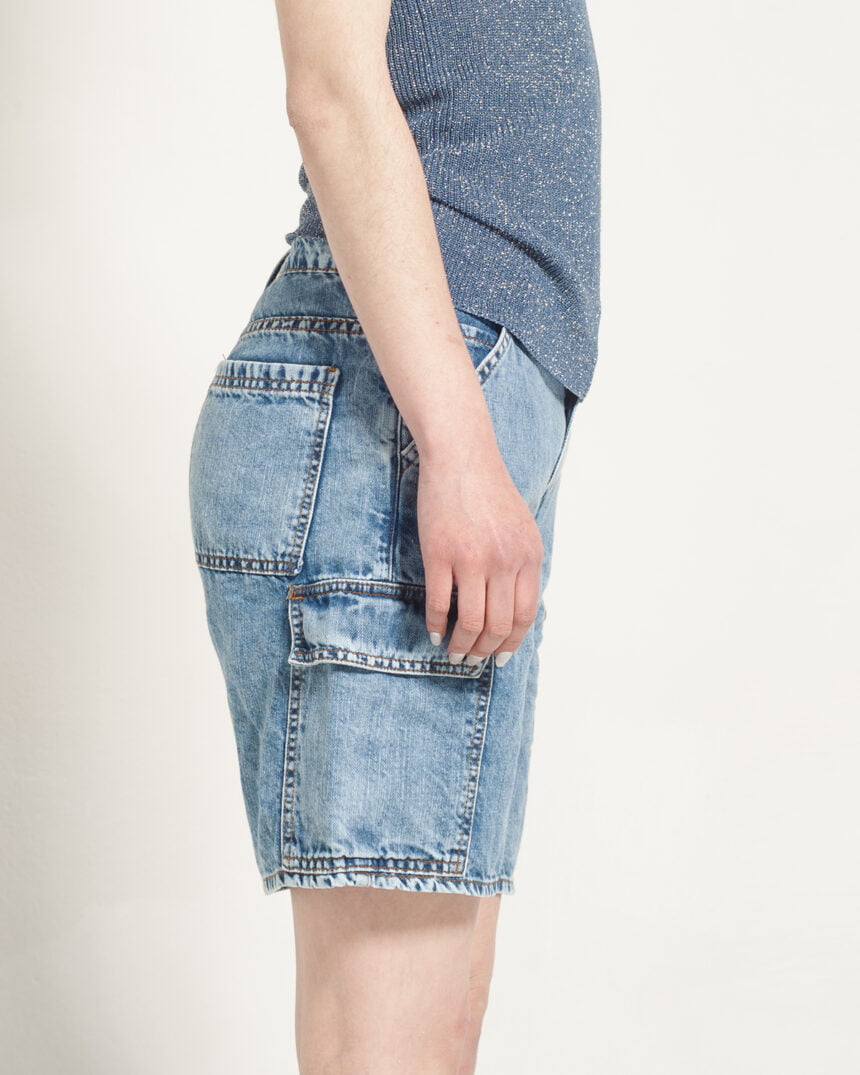 Short Cargo Azul