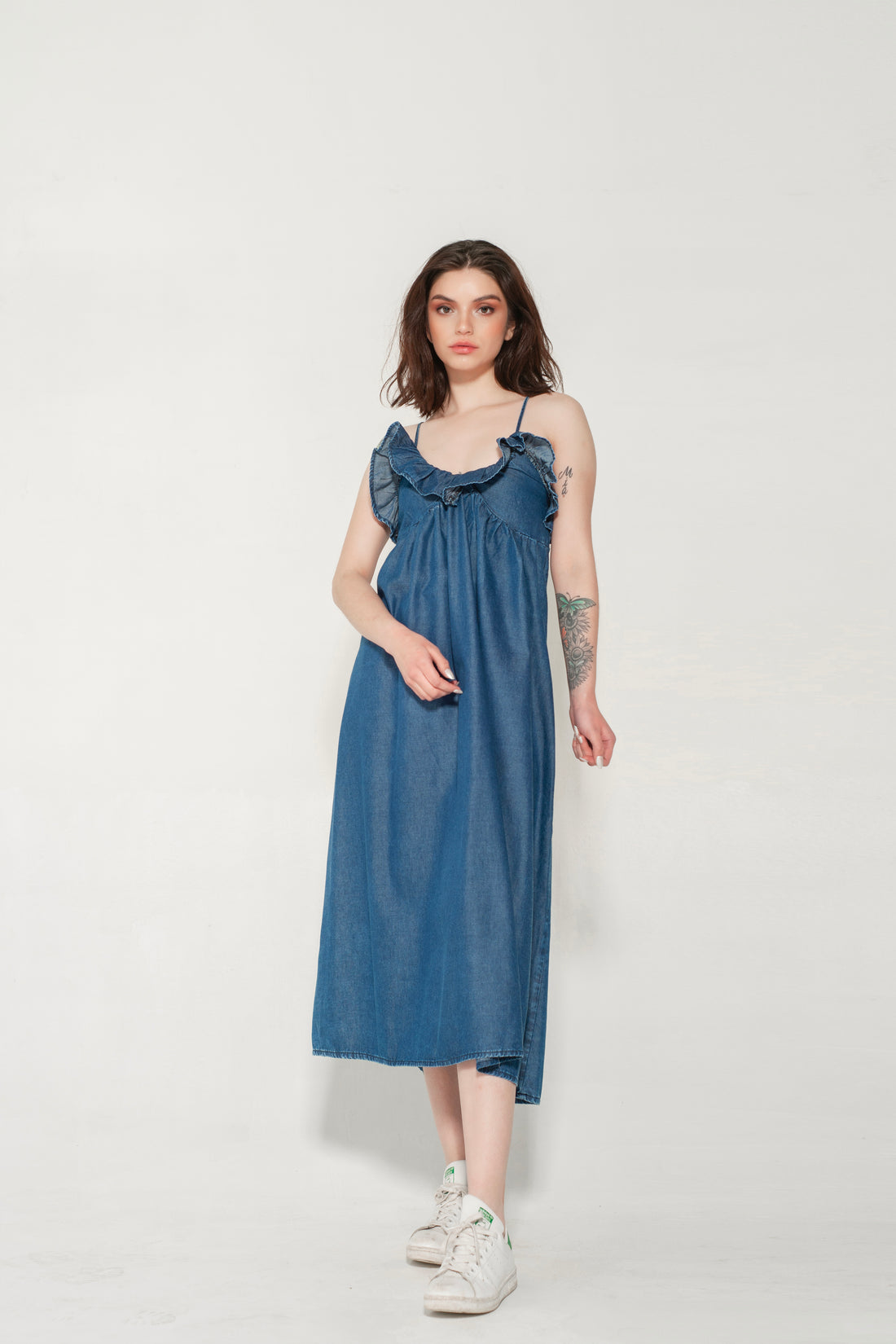 Vestido Pabilo Vuelos Azul