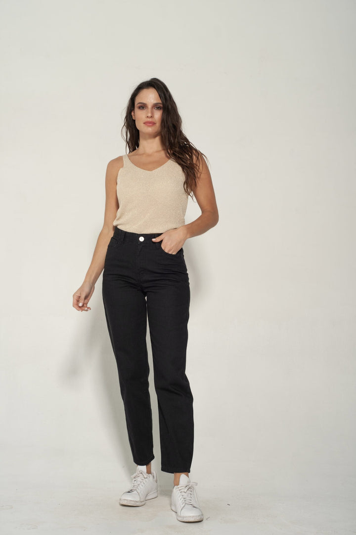 Jeans mom Olivia Negro