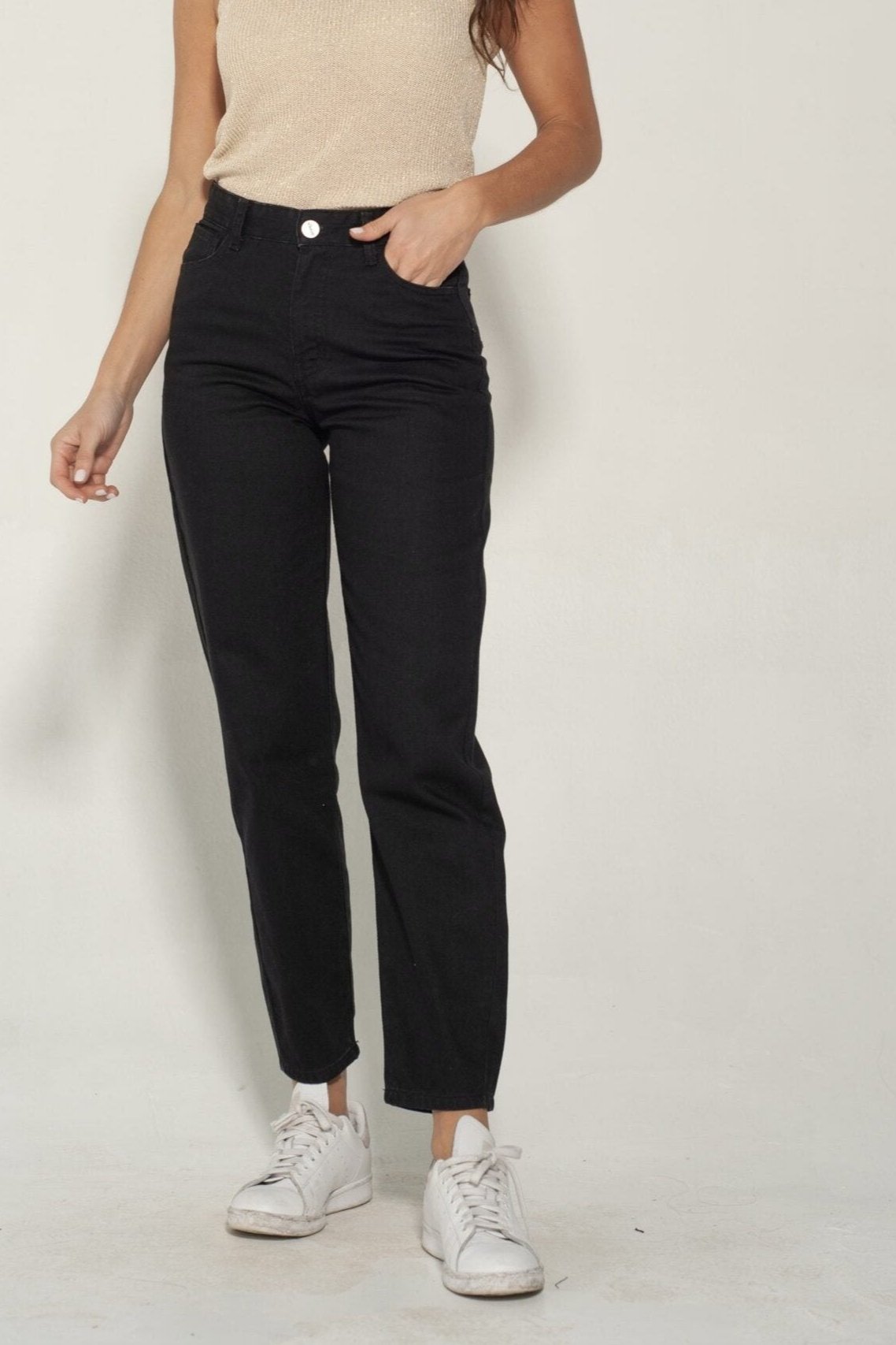 Jeans mom Olivia Negro