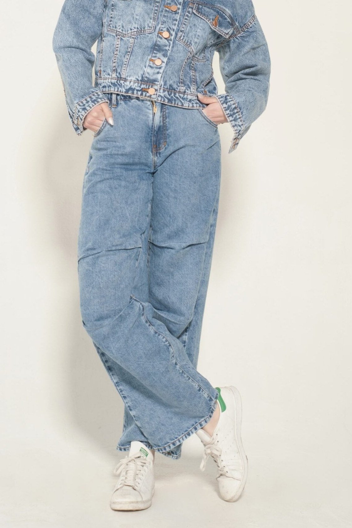 Jeans Parachoque Azul