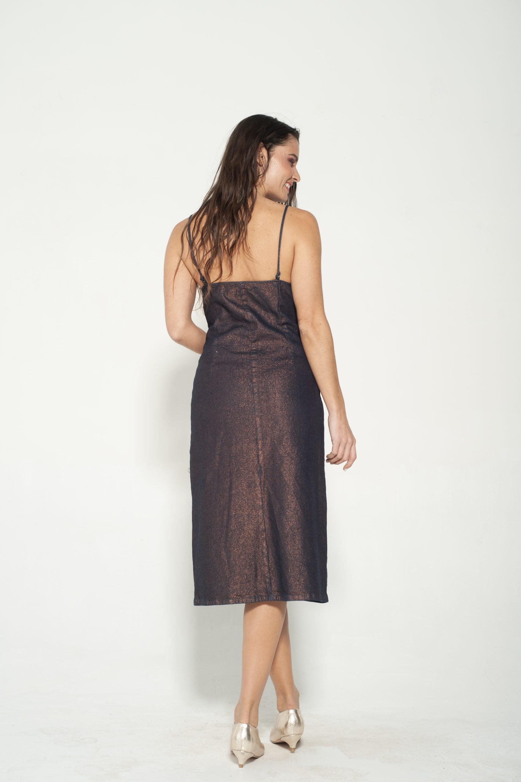 Vestido Pabilo Cobre