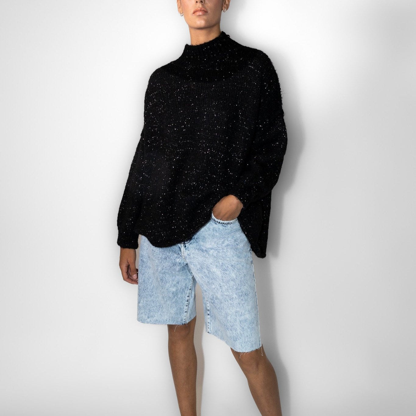 Sweater Lana Lurex Negro