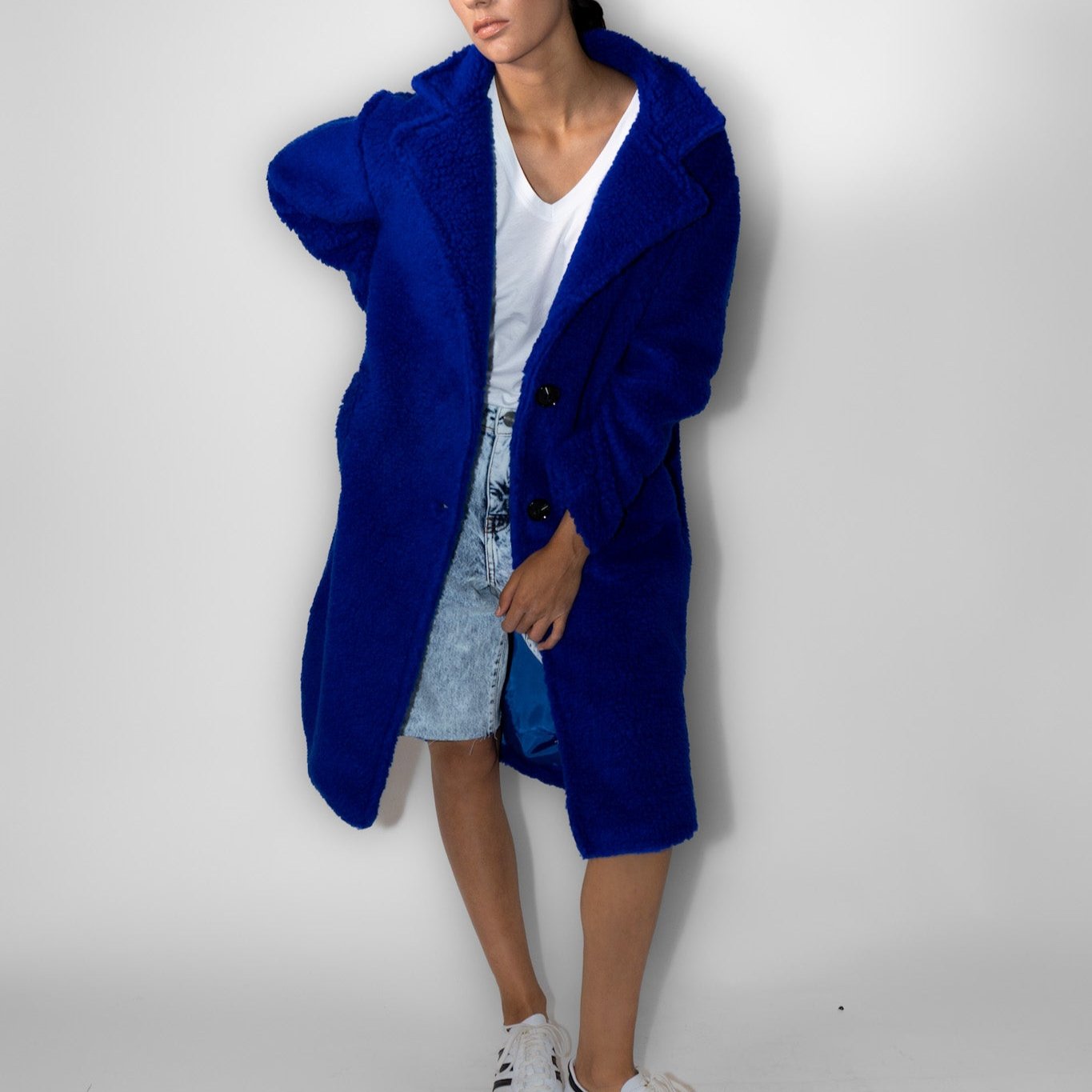 Abrigo Corderito Azul