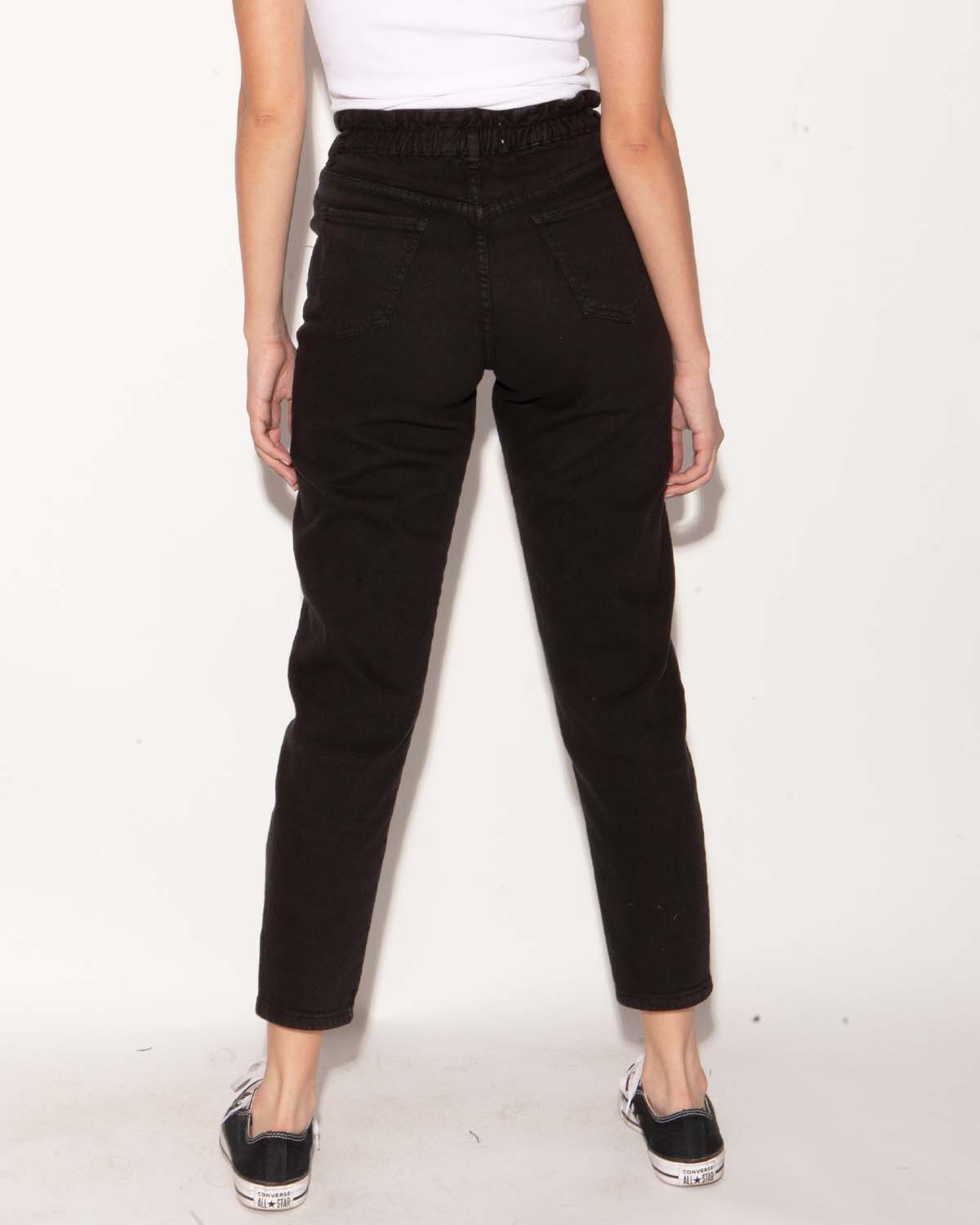 Jeans Paper Bag Negro