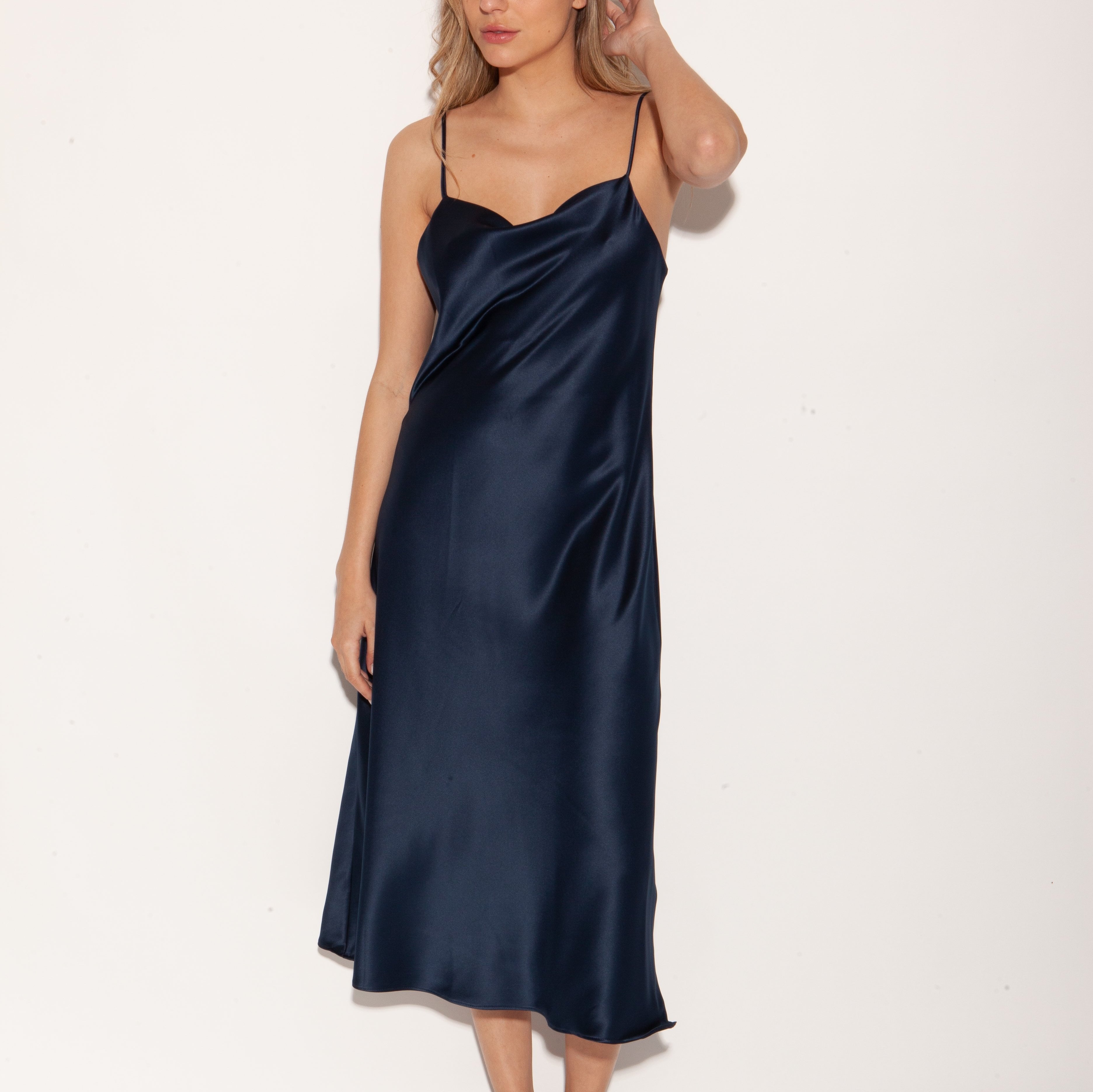 Vestido Rosalia azulino