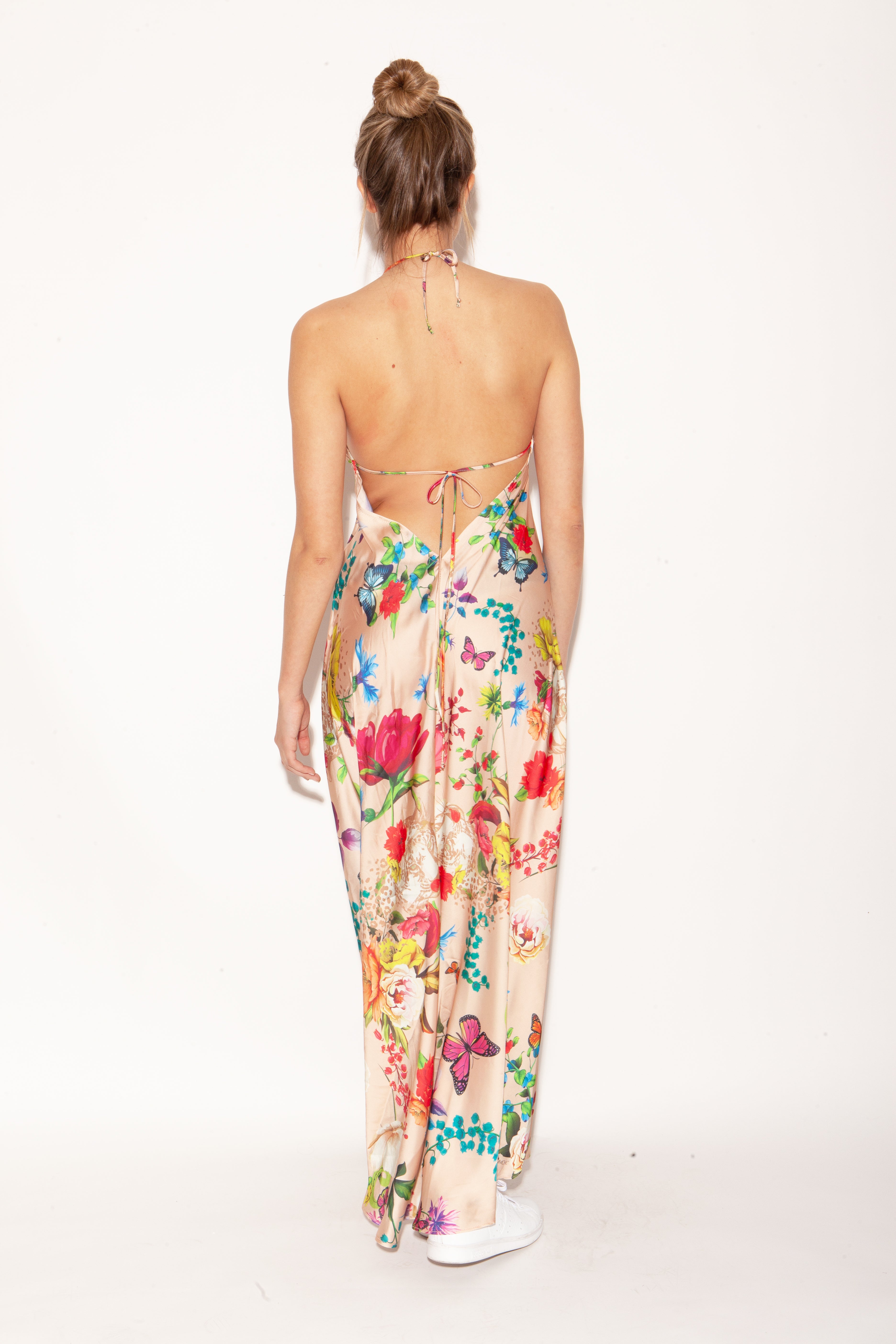 Vestido lía Floral beige