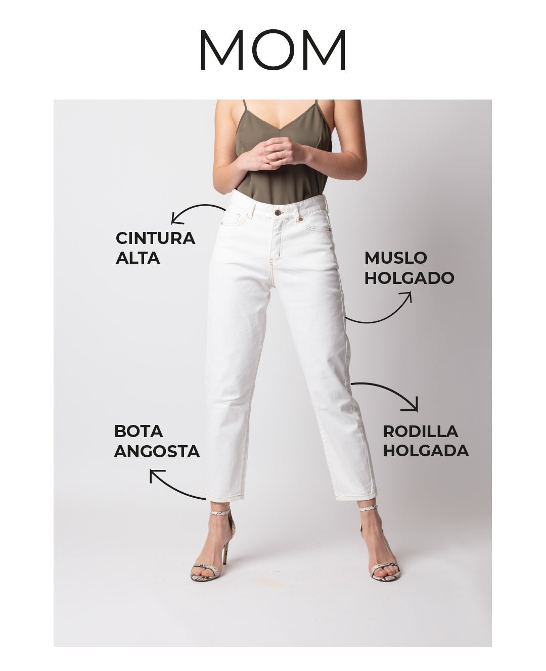 Jeans  Mom  Olivia Gris