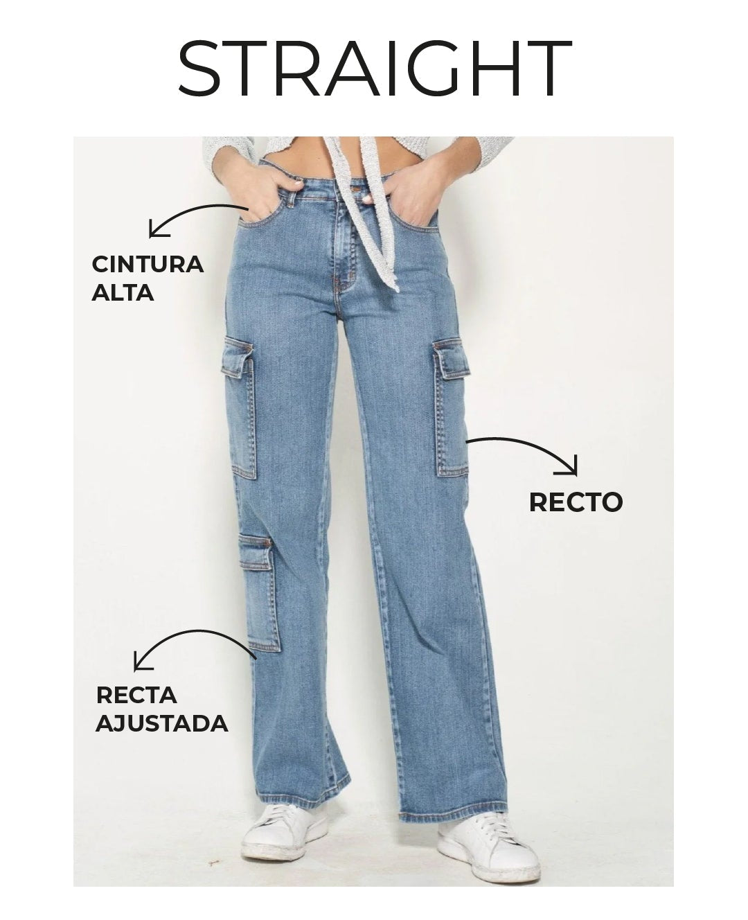 Jeans Cargo Matizado