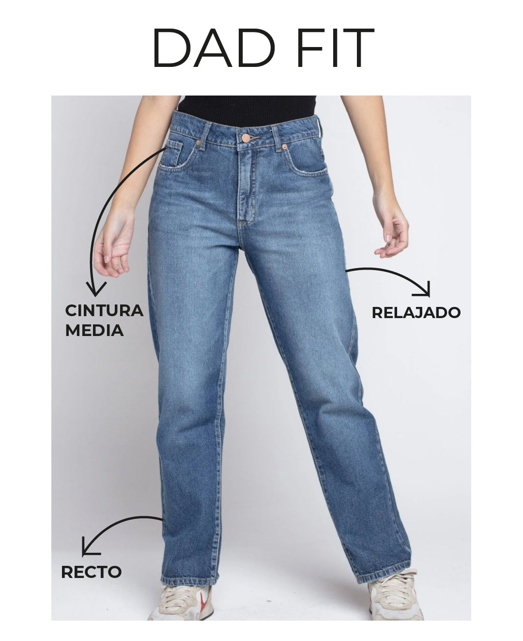 Jeans Ursula Dad Fit Azul