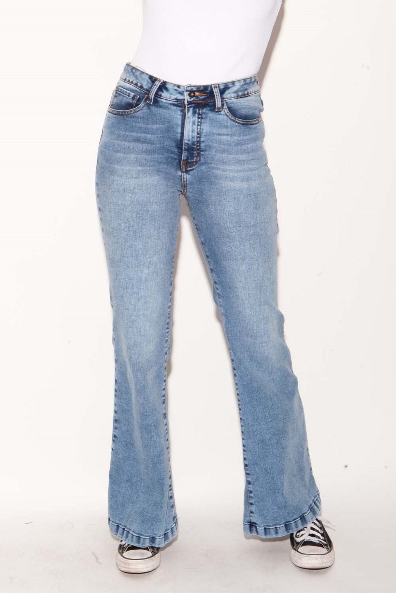 Jeans Flare Pepa Celeste