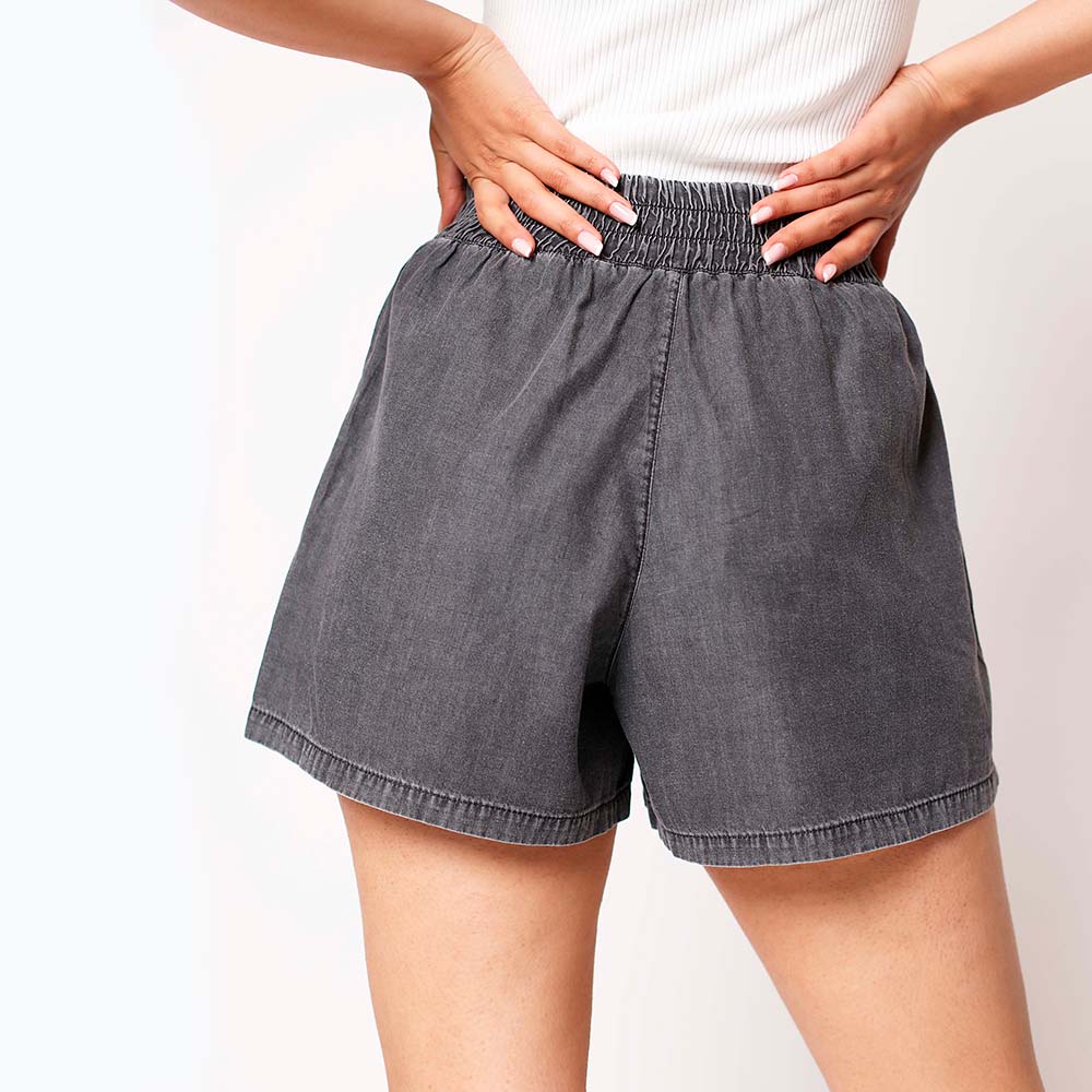 Short Jogger Gris Gravillado