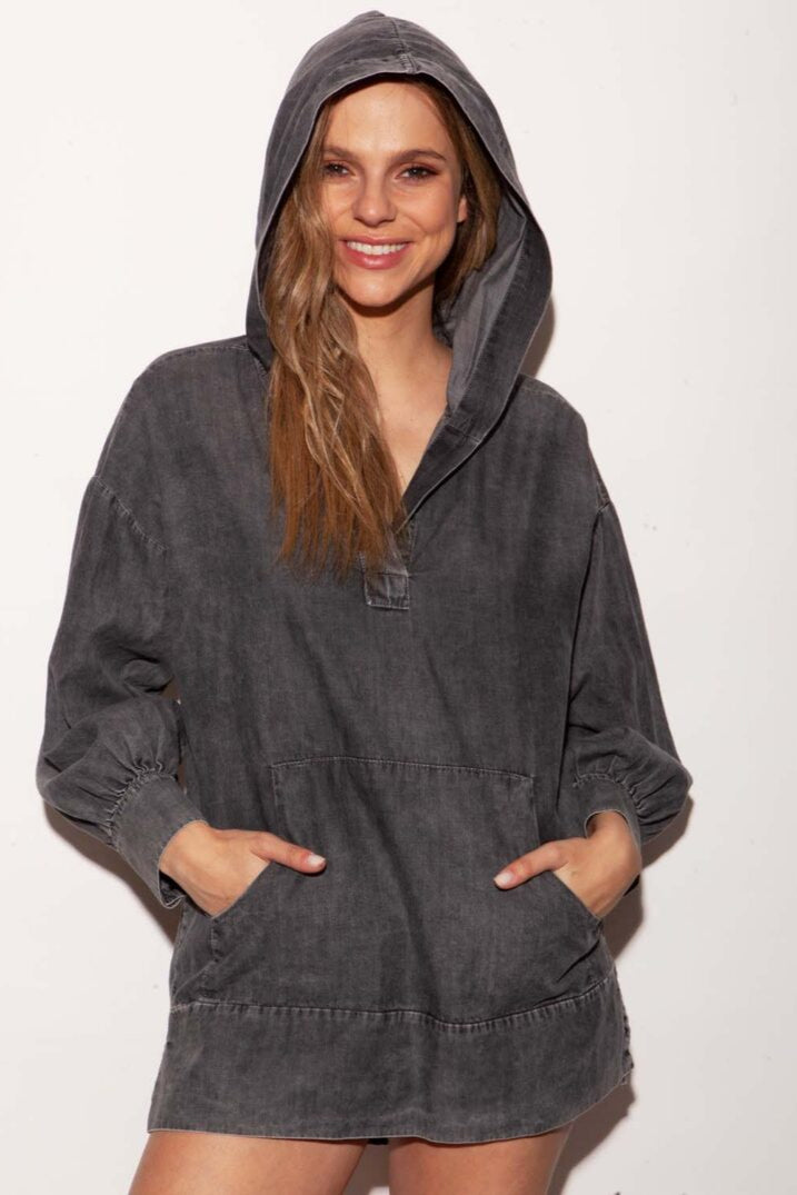 Poleron Denim Alma Gris