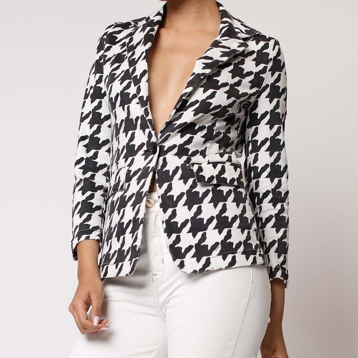 Bleazer Bull Denim Estampado pie de pol