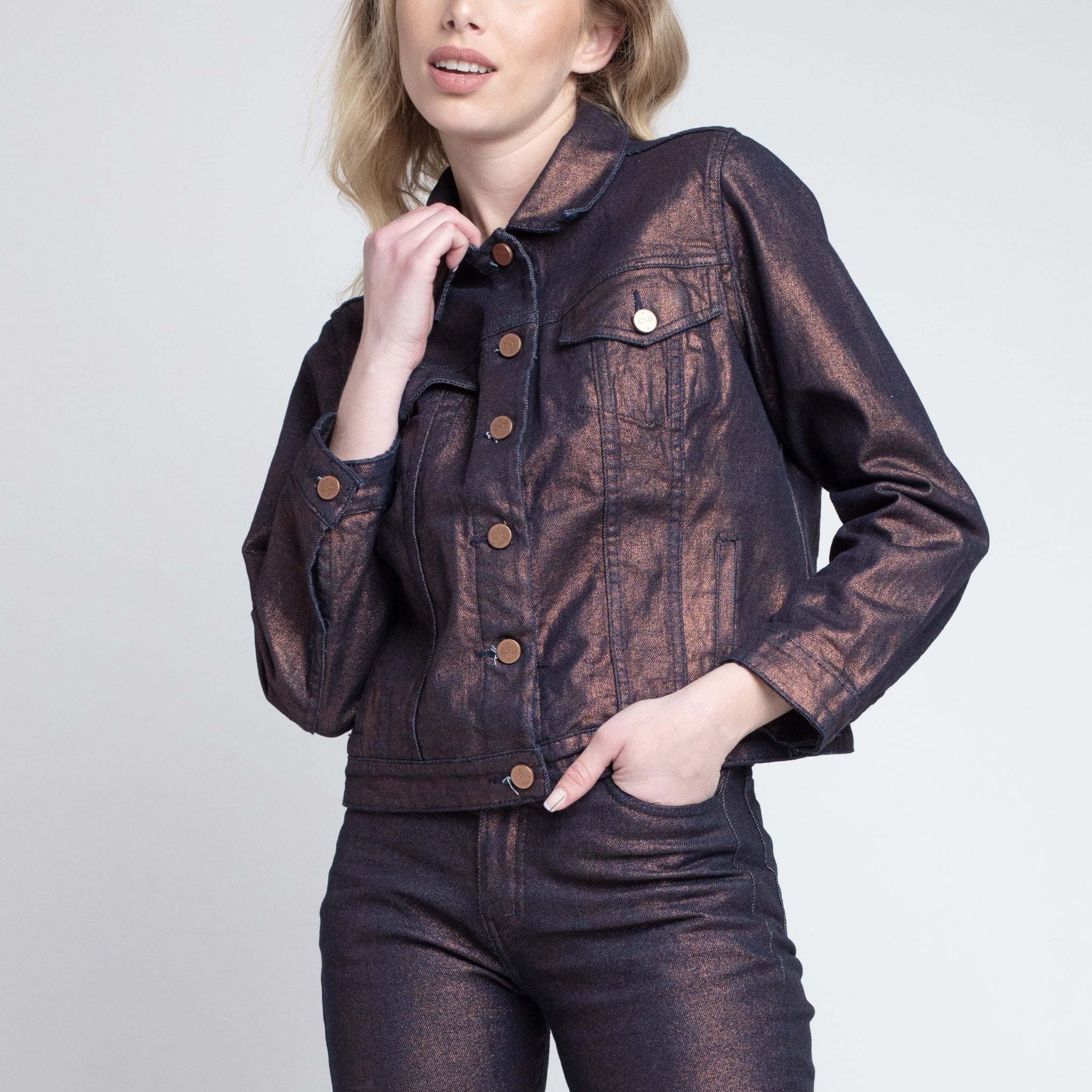 Chaqueta Metalizada Cobre