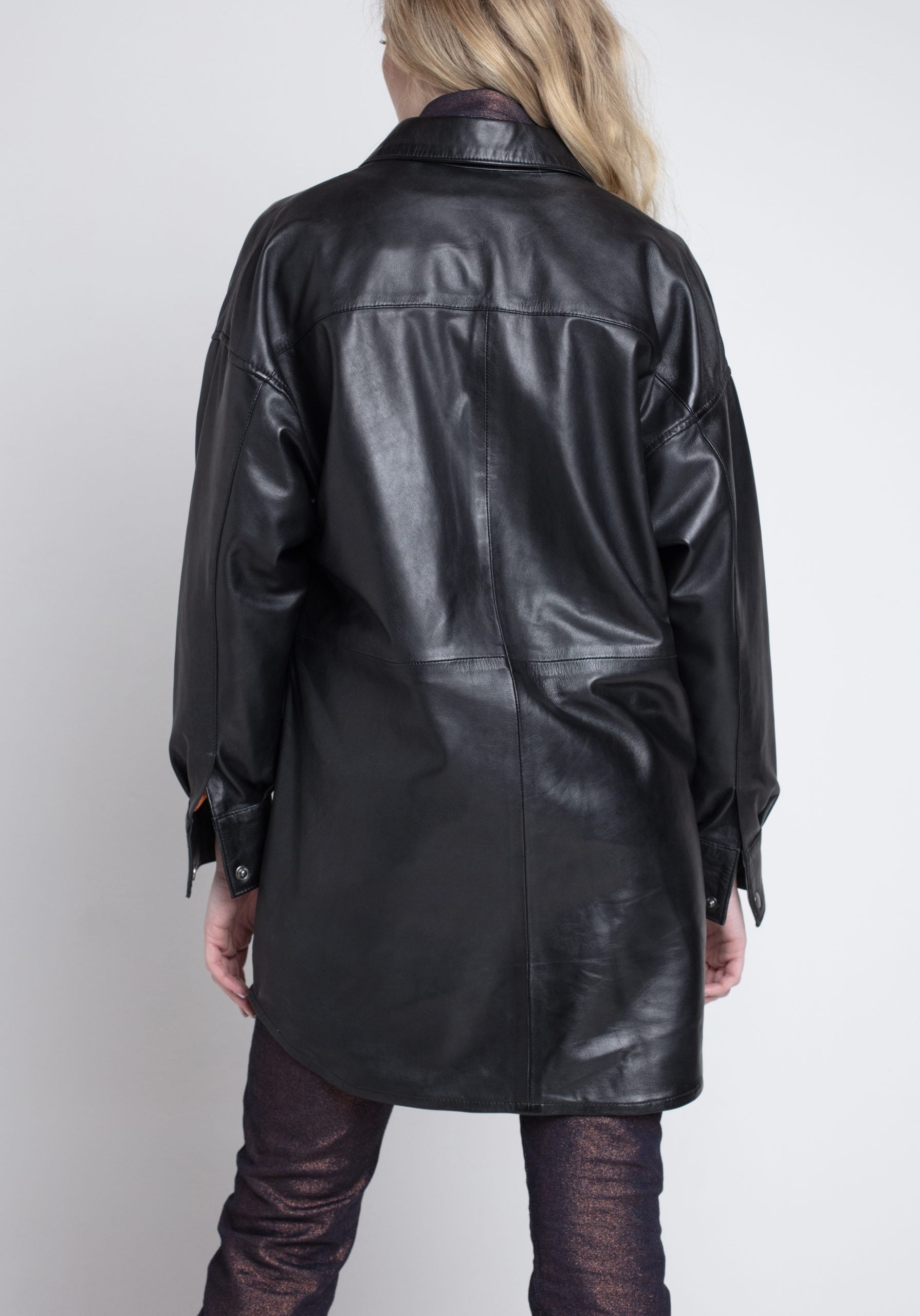 Camisa over size cuero