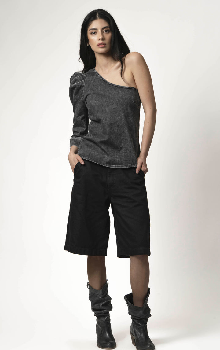 BERMUDA PALAZO NEGRO