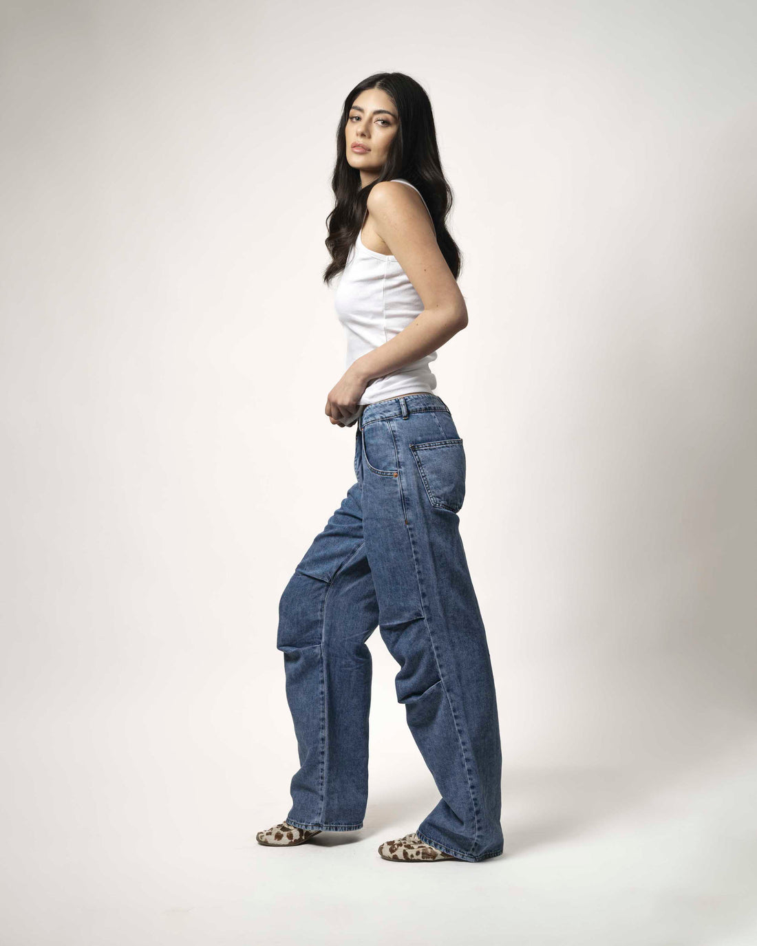 Jeans Parachoque Azul