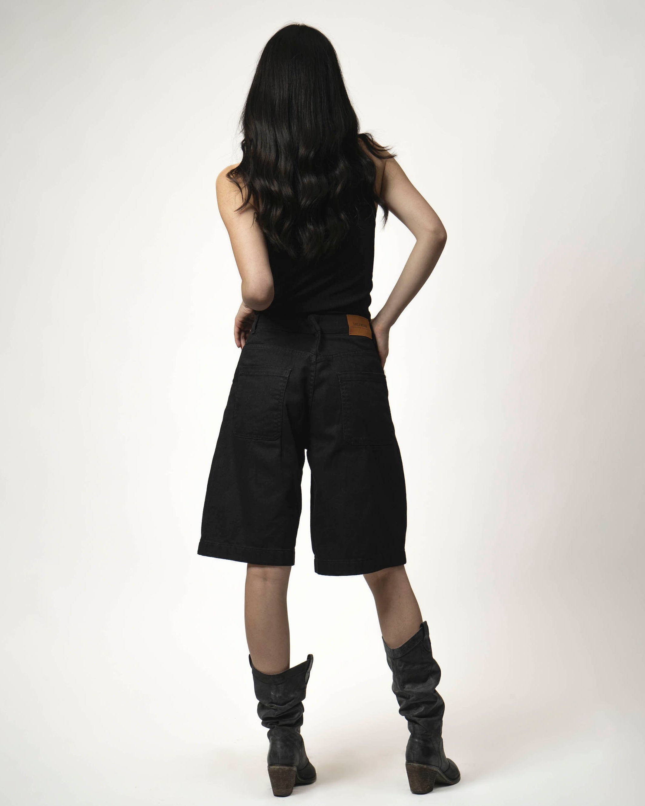 BERMUDA PALAZO NEGRO