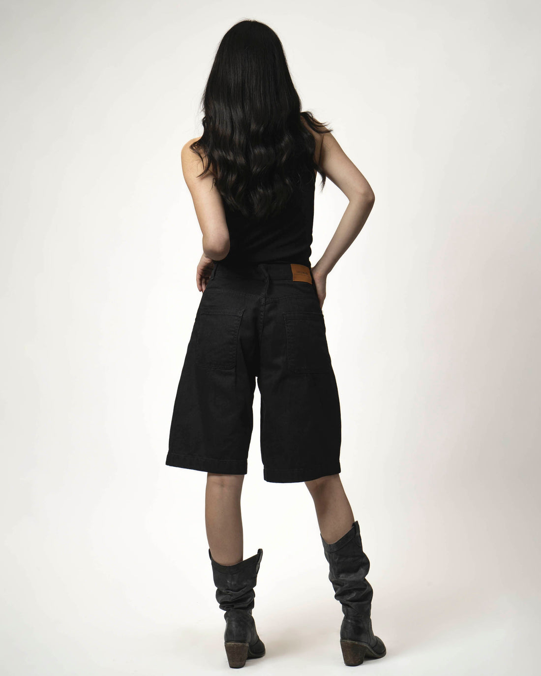 BERMUDA PALAZO NEGRO