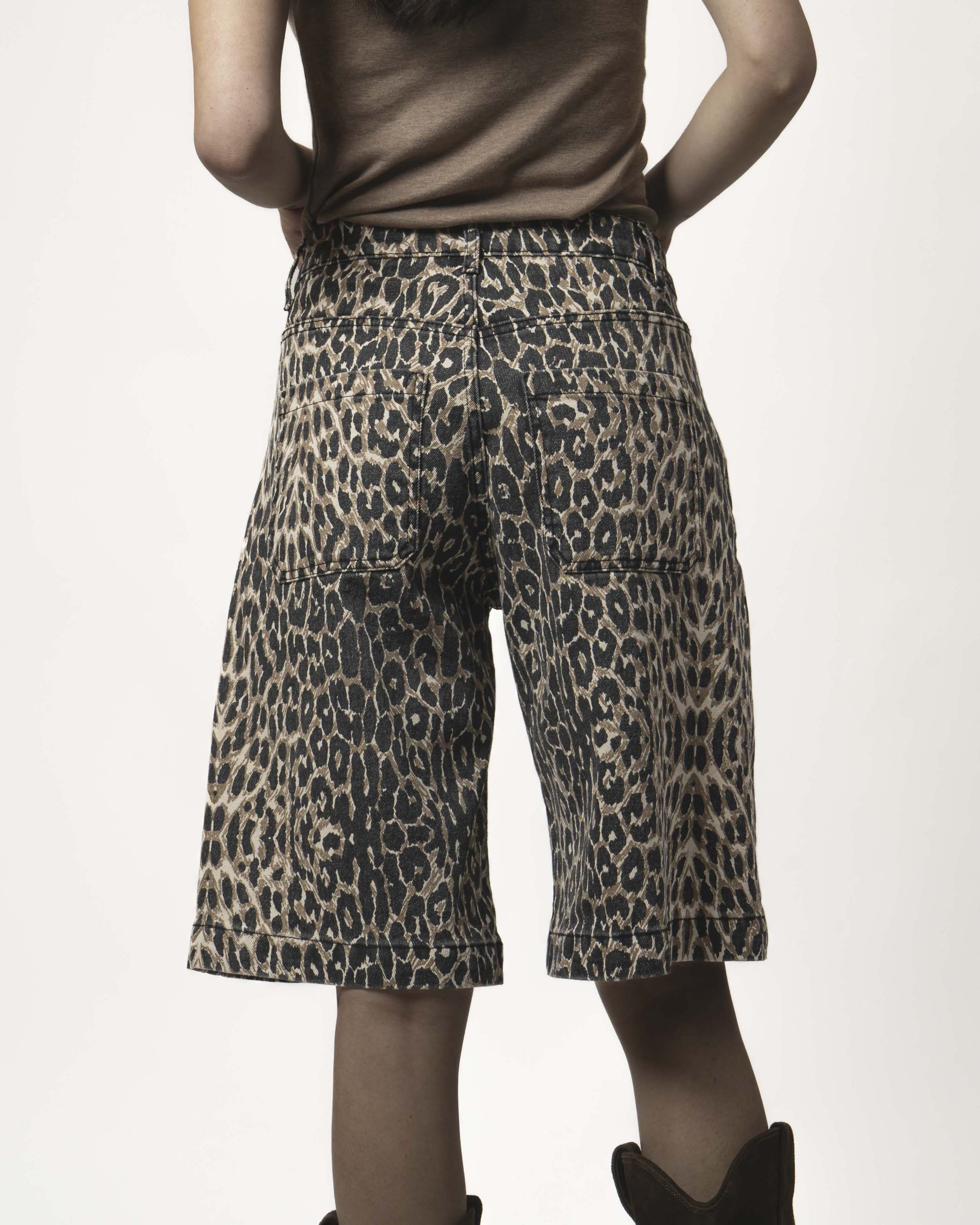 BERMUDA PALAZO ANIMAL PRINT