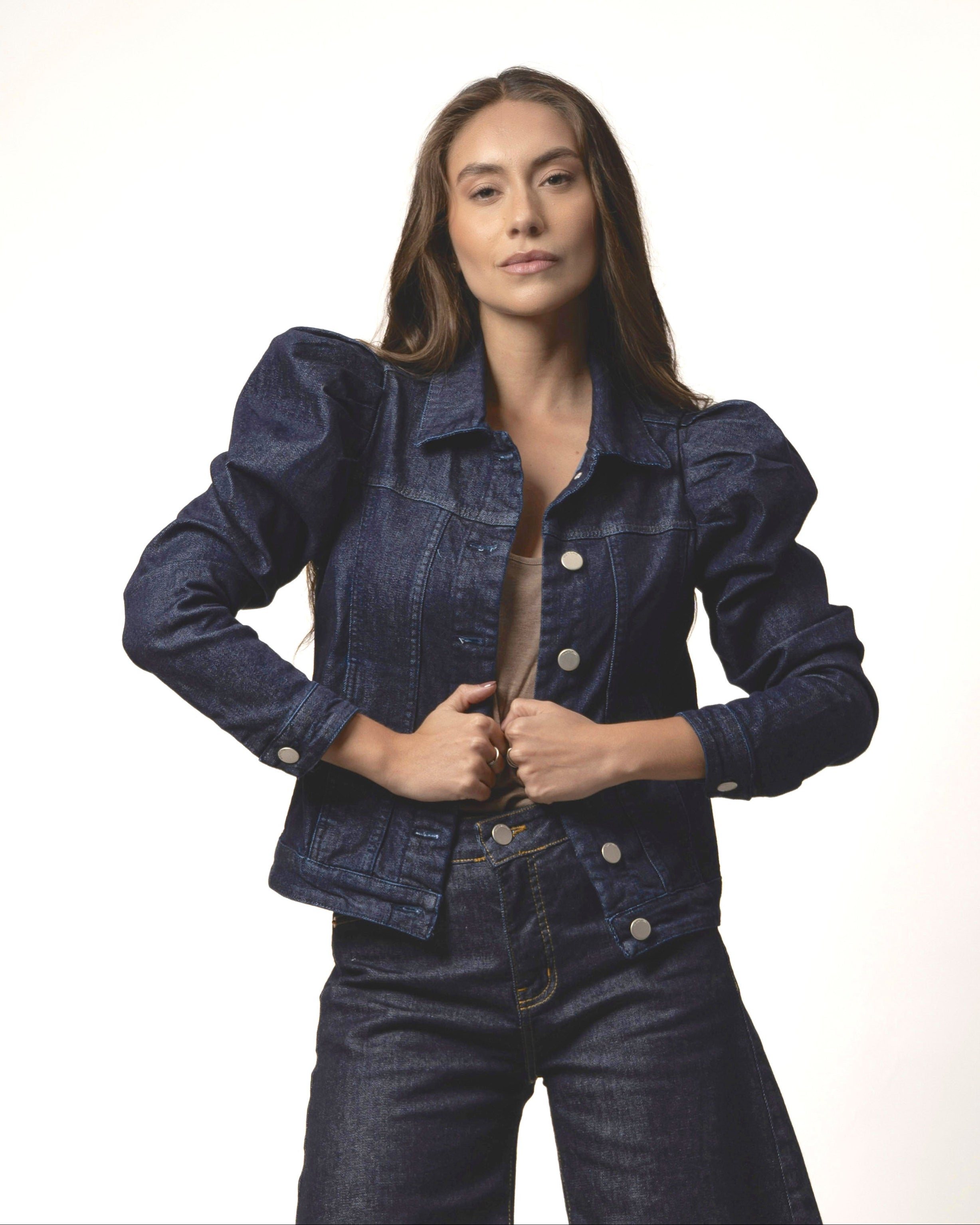 CHAQUETA GLOBO AZUL RAW