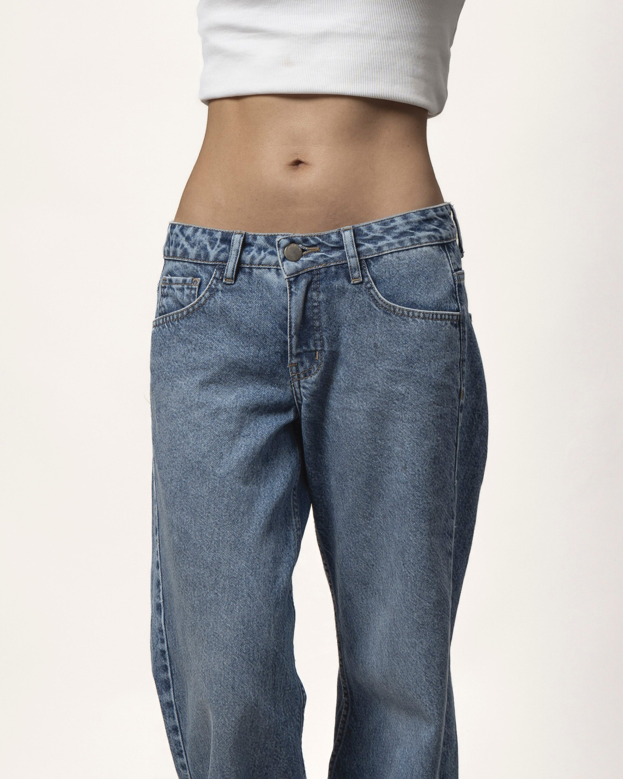 JEANS TIRO BAJO NOLITA CELESTE