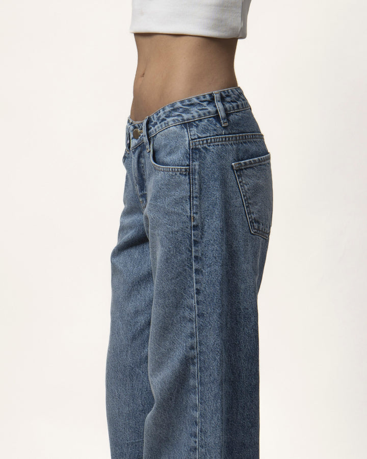 JEANS TIRO BAJO NOLITA CELESTE