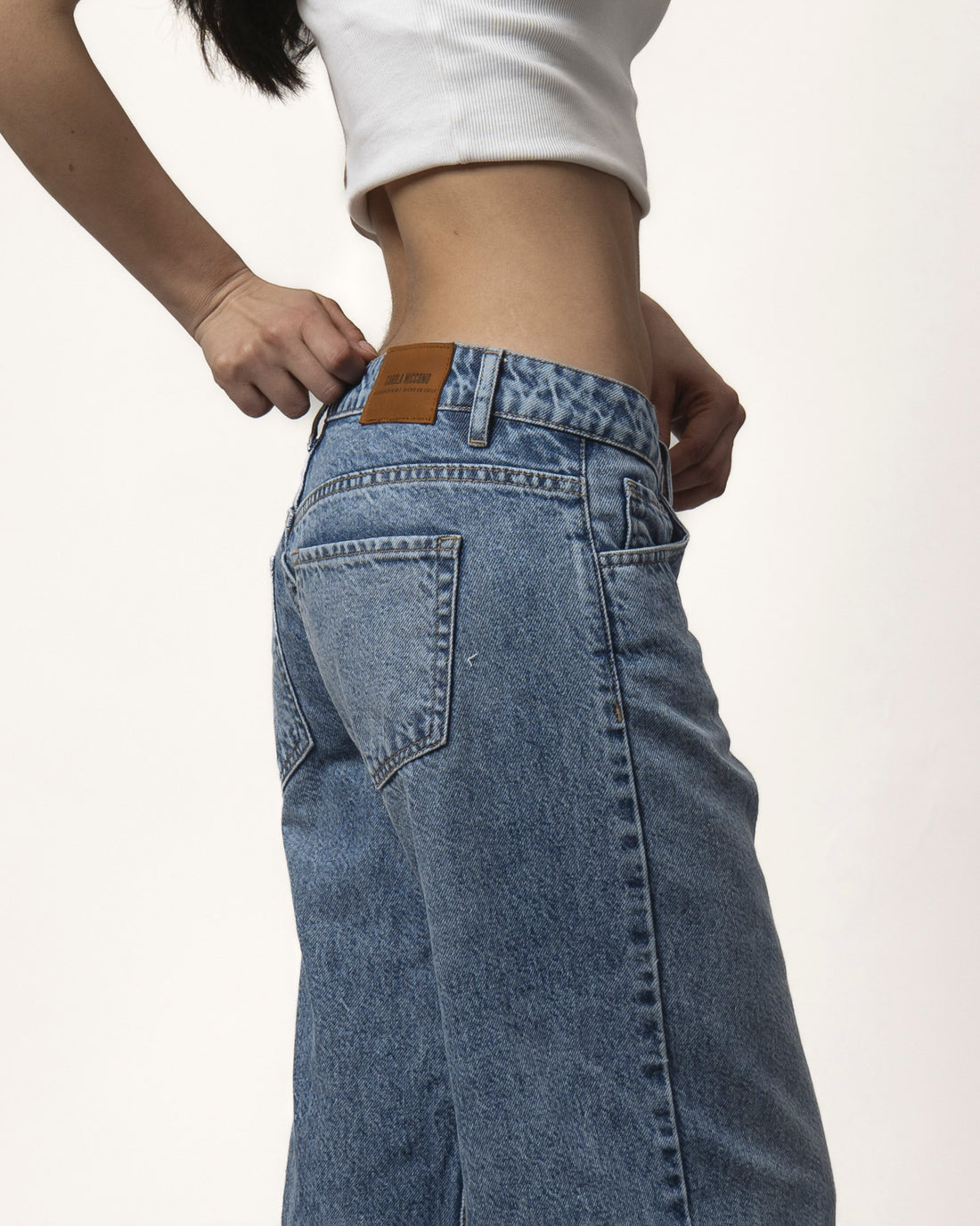 JEANS TIRO BAJO NOLITA CELESTE