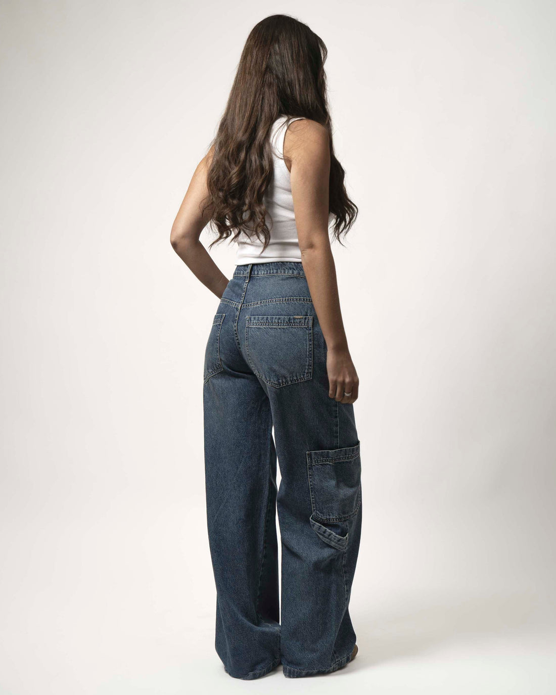 Jeans Miranda Extra Baggy contraste amarillo