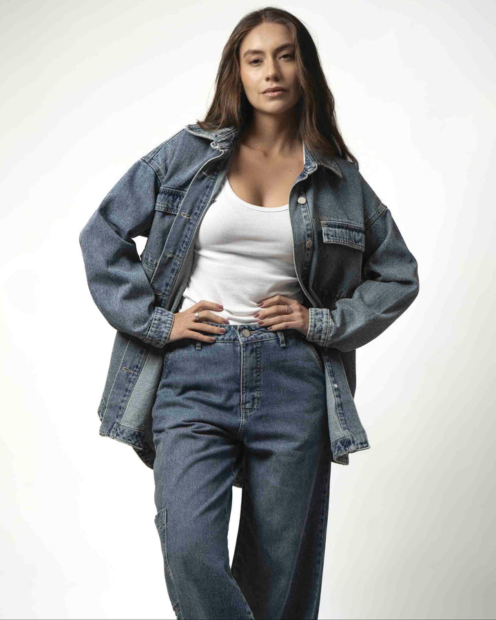 Sobrecamisa Oversize  Contraste Amarillo