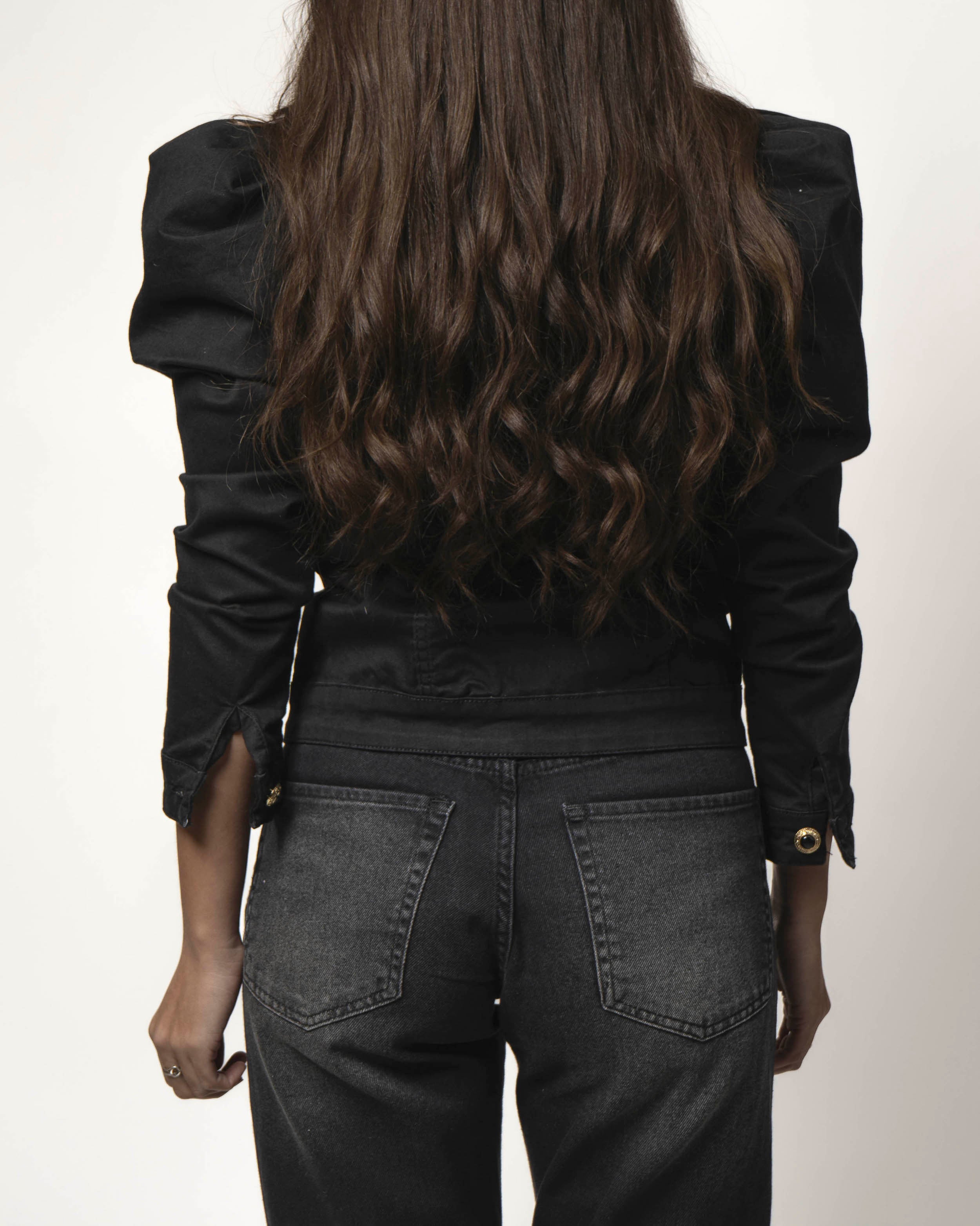 CHAQUETA GLOBO NEGRA