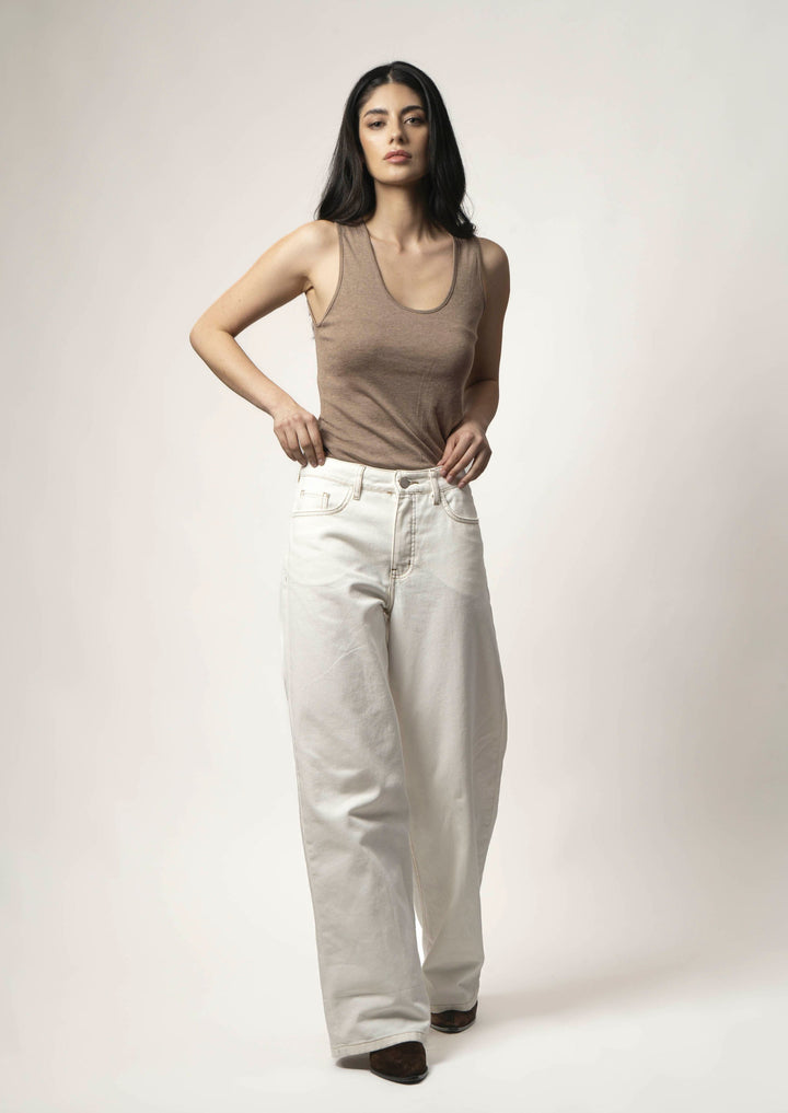 Jeans Wid Leg Stella Blanco