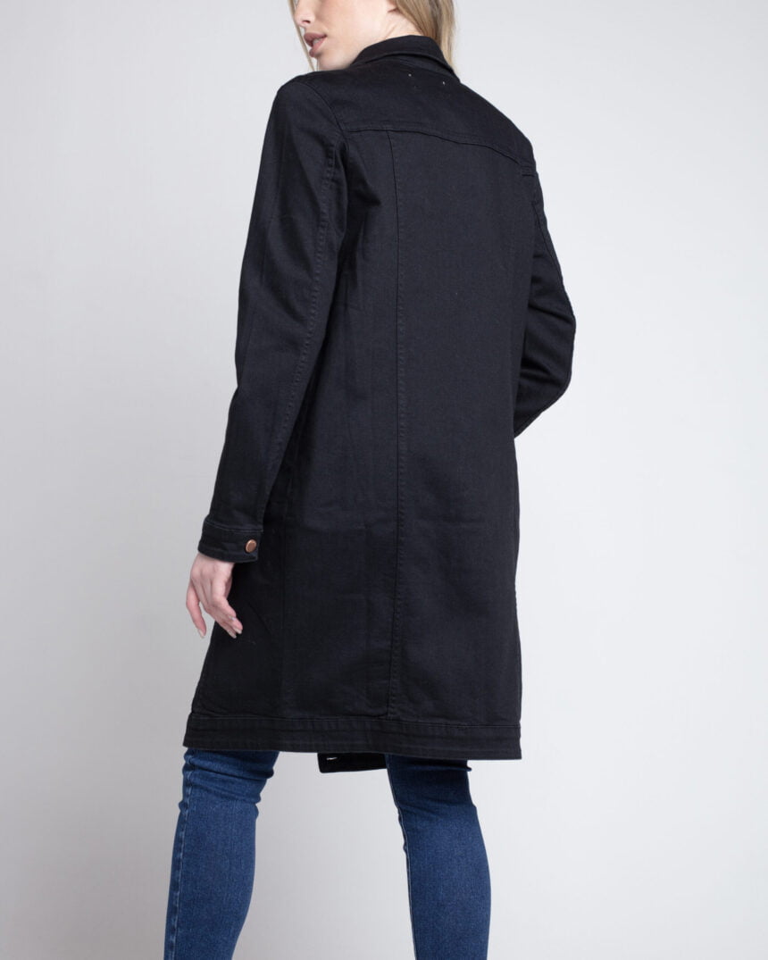 Chaqueta Extra Larga Negra