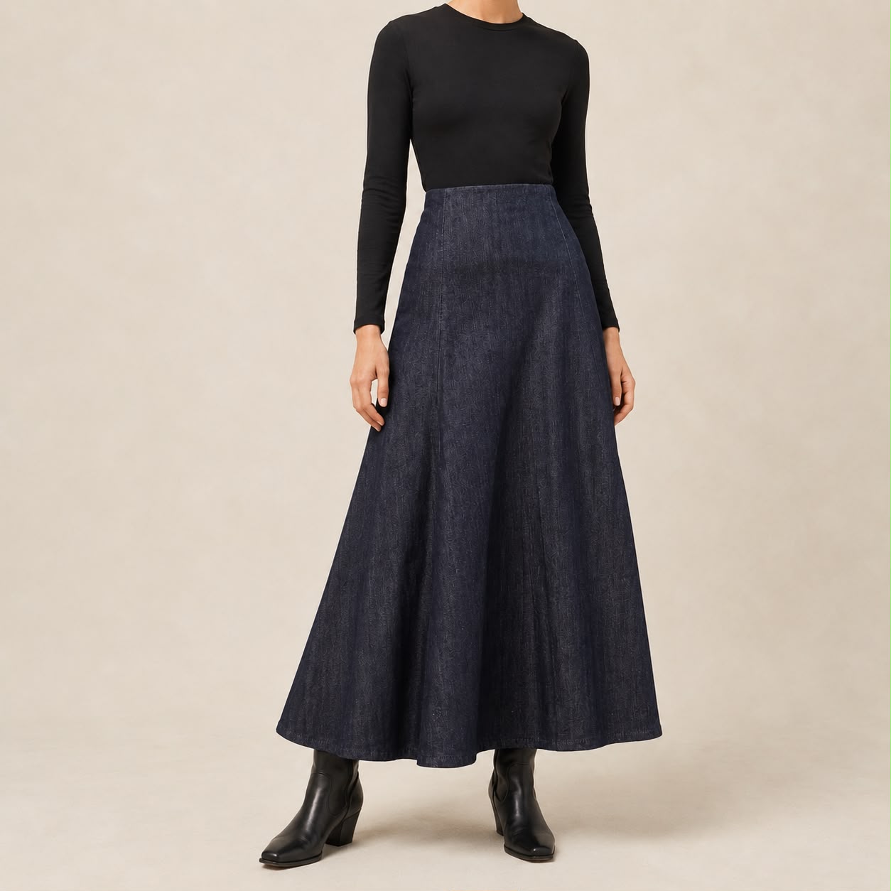 Falda Evase Denim