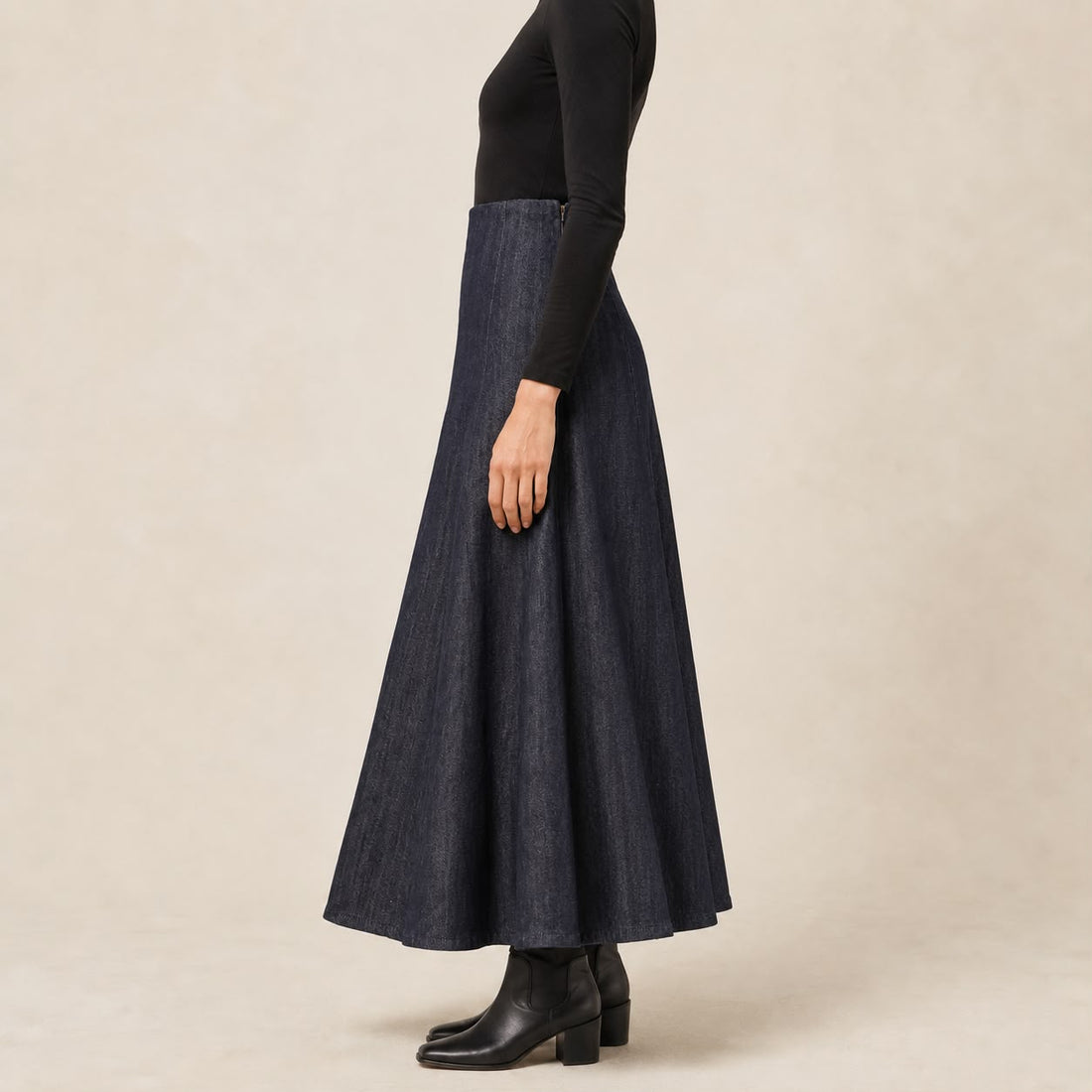 Falda Evase Denim