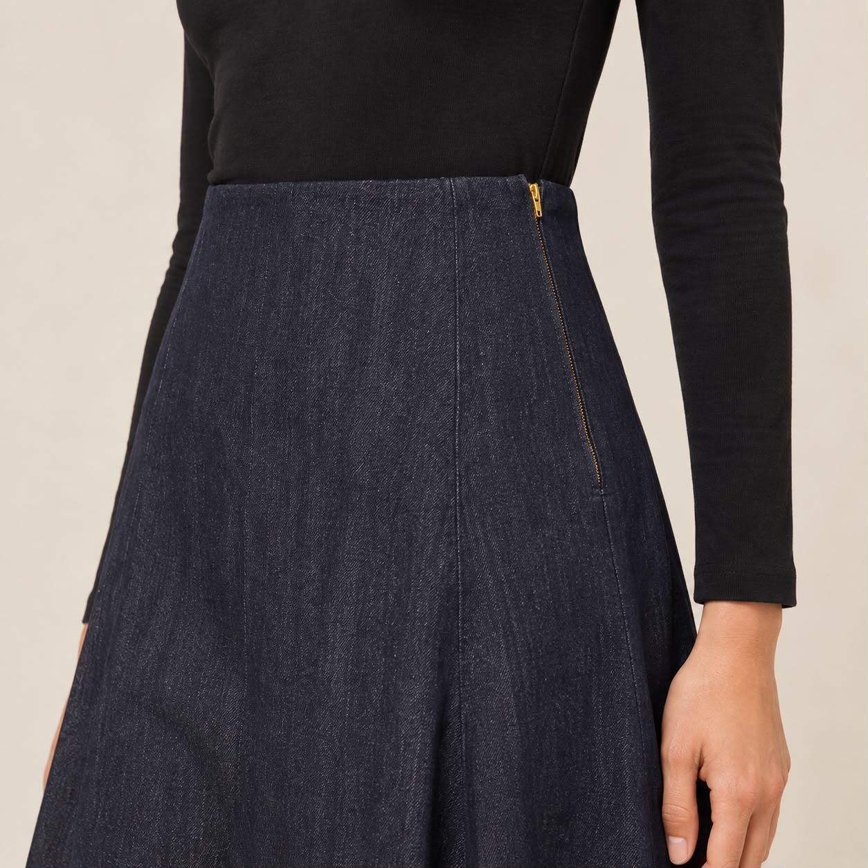 Falda Evase Denim