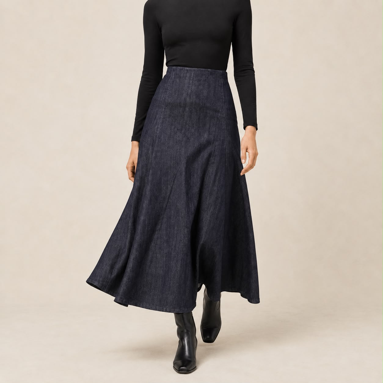Falda Evase Denim