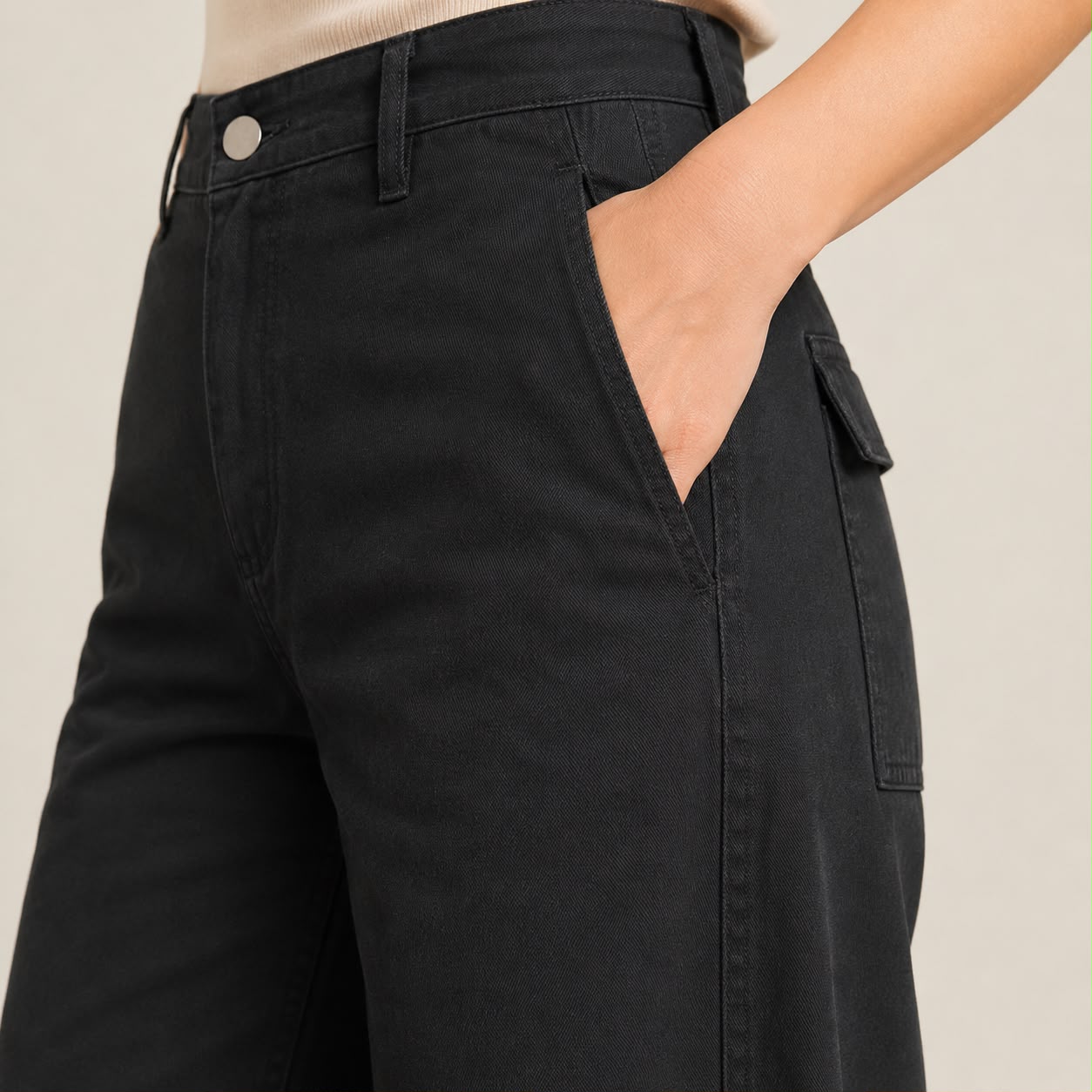 jeans balloon negro gab