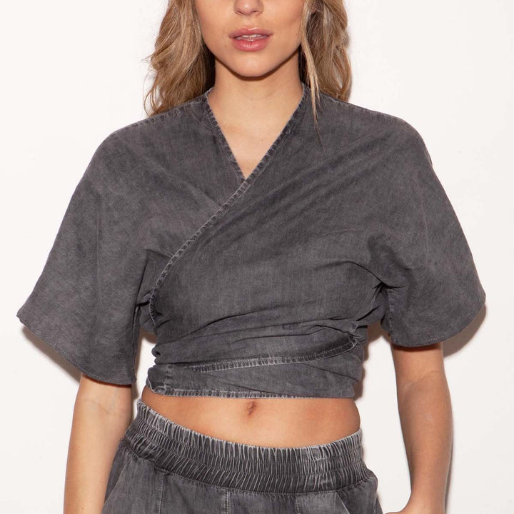 Kimono Mini Gris