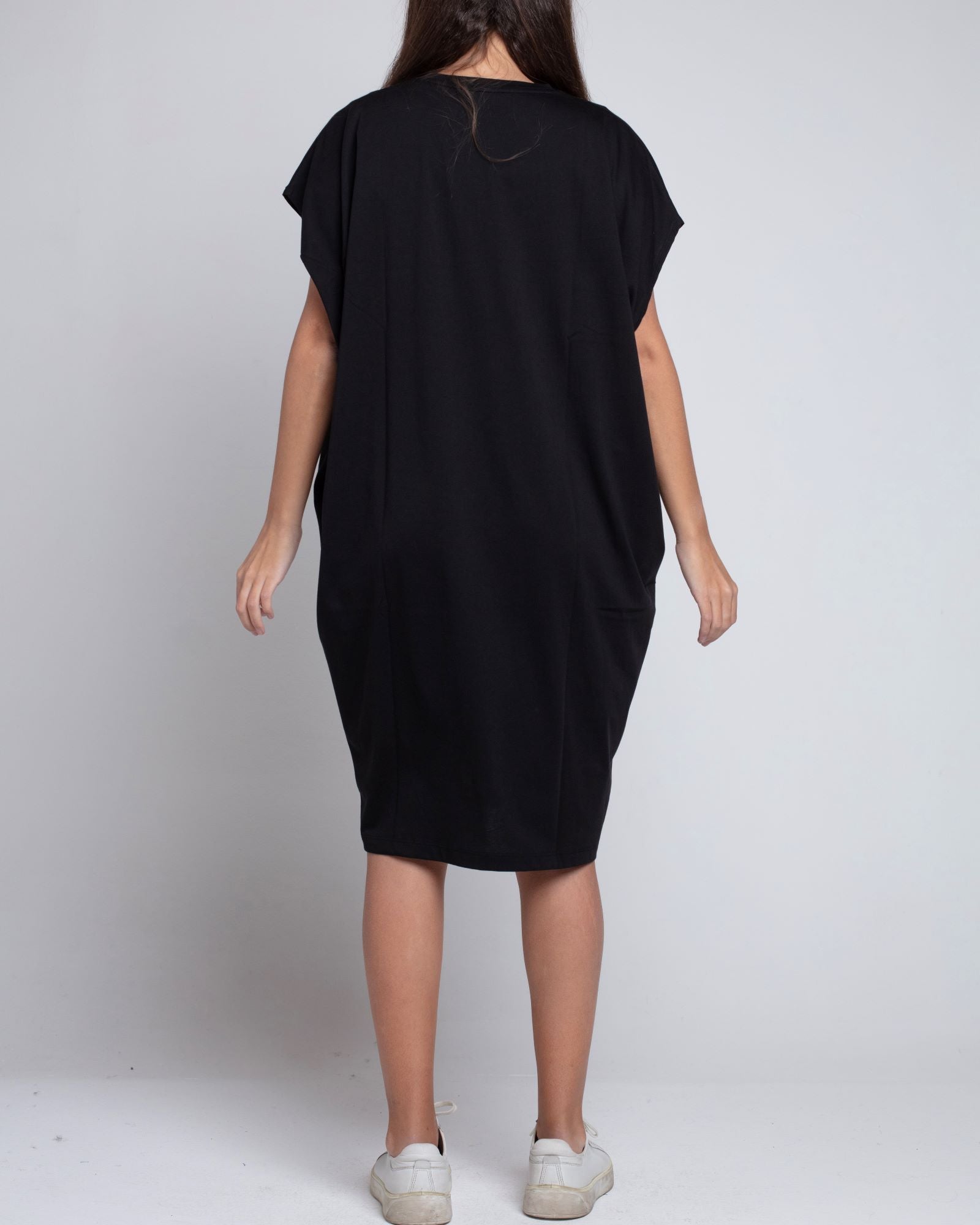 Vestido Midi algodón pima negro